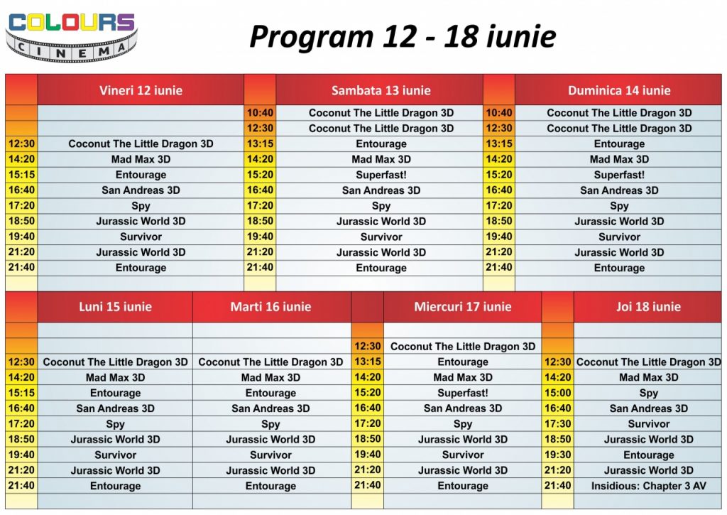 Program 12 - 18 iunie FB