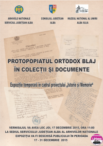 Afis protopopiat Blaj