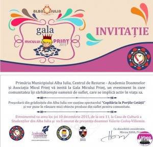 Invitatie Gala Micului Print